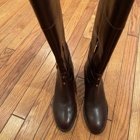 Banana Republic Brown Leather Boots Size 8M - Picture 3 of 8